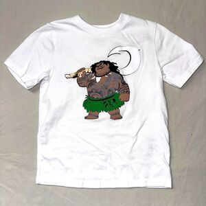 Disney Moana Maui Movie T-Shirt Kids 5T Graphic Tee Shirt Hei Hei Hula Hawaii